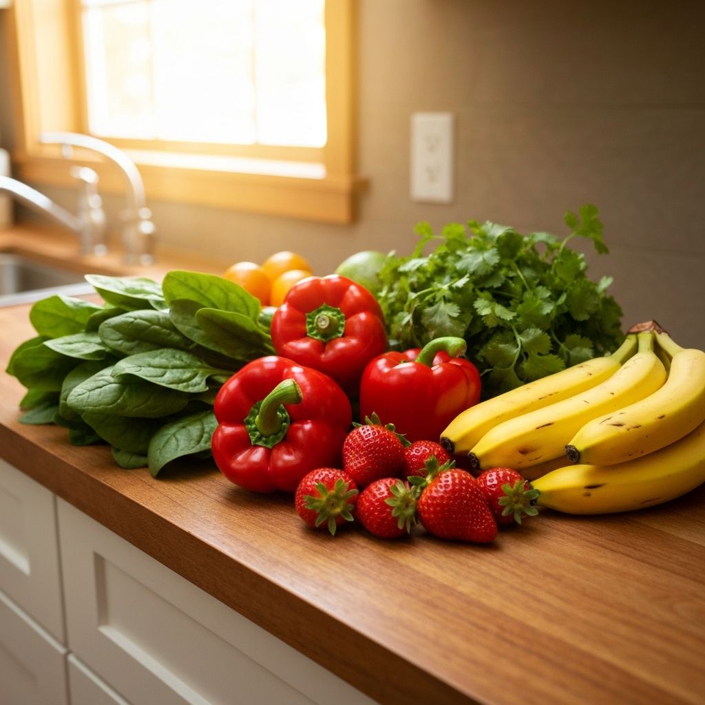 Variety of everyday food choices